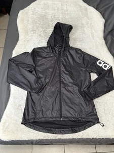 Giacca a vento Adidas leggera full zip con cappuccio impacchettabile taglia media - Foto 1 di 8