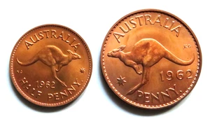 Australia. 1962 Perth - Halfpenny & Penny.. Proof Pair. Full Lustre - FDC - Picture 1 of 6