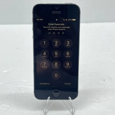 Apple iPhone 5S (Modelo A1457) en Gris espacial - se vende como contraseña bloqueada Foto 1 de 4