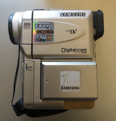 Mini Camera DV Samsung VP-D130i Non Testé (batterie HS Et Pas De Chargeur) - Photo 1/3