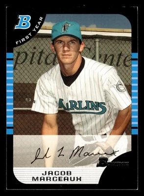 Jacob Marceaux 2005 Bowman Draft Picks & Prospects #BDP92 Florida Marlins - Image 1 of 2