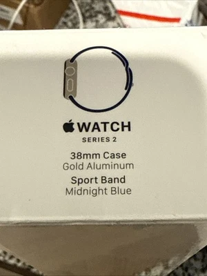 Apple Watch Series 2  38 mm Case Silver Aluminum Sports Band White New In Box - Image 1 of 3