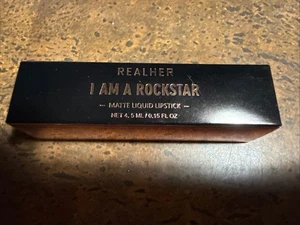 REALHER. Ich bin ein Rockstar. Matte Liquid Lipstick. Dunkellila. 0,15 Oz. Neu im Karton - Bild 1 von 4