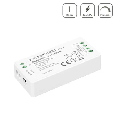 MiBoxer LED Dimmer Mini 1 Kanal 12/24V LED Strip Panel Steuerung FUT036S - Bild 1 von 4