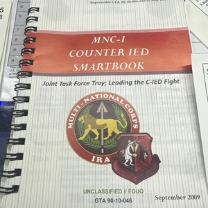 Military MNC-I Counter IED Smartbook 2009 Army Papers Flag Patches Bundle - Bild 1 von 11