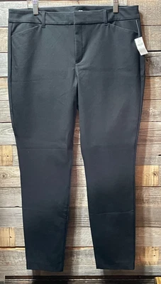 Pantalones ajustados para mujer Old Navy tiro alto Pixie negros, talla 16, nuevos con etiquetas Foto 1 de 4