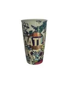 Starbucks ATL Atlanta Zombie Ceramic Travel Tumbler Walking Dead 12oz Coffee GUC - Picture 1 of 7