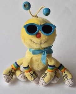 1984 Baby Lots A Leggggggs Yellow Mini 5" Caterpillar Plush Commonwealth 6 Legs - Picture 1 of 8