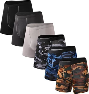 Men's Performance Underwear Boxer Briefs Soft Comfortable Bamboo Viscose Unde... - Picture 1 of 6