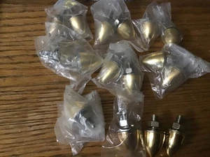 16 - EMGO Gold Spike Bullet License Plate Frame Bolts & Nuts #85-83420. - Bild 1 von 2