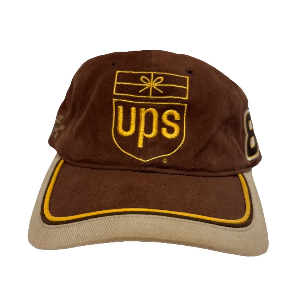 Sombrero ajustable vintage UPS Racing Dale Jarrett marrón bordado Foto 1 de 4