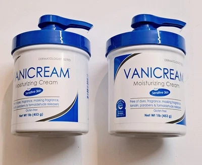 Vanicream Moisturizing Cream For Sensitive Skin 16oz Lot Of 2 - Image 1 of 3