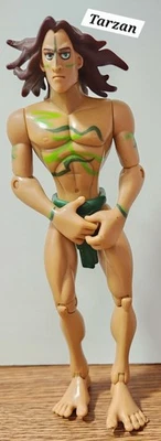 Figura de acción de colección Disney Tarzán de Jungle Surf in Tarzán de Mattel 7" Foto 1 de 4
