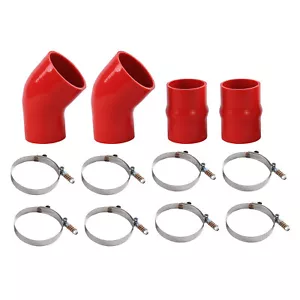 Manguera de botas intercooler de silicona con kit de abrazaderas para camioneta Dodge Ram 94-02 5,9 L roja - Imagen 1 de 10