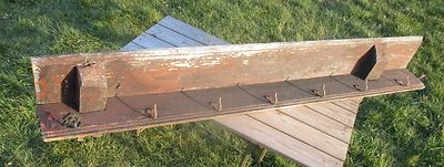 Antique Barn Rustic coat Rack Authentic 7 Hooks Charming Weatherworn - Image 1 of 4