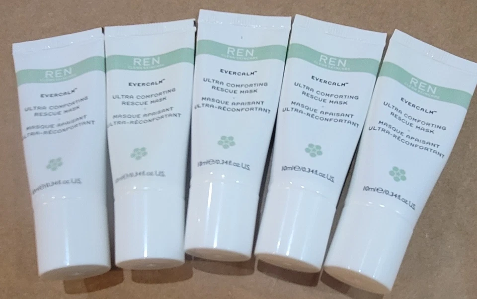 REN Evercalm Ultra Comforting Rescue Mask 0.34oz / 10ml Pack of 5. - Image 1 of 1