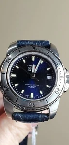 Sector 550 Neu Swiss Made Damenuhr blaues Zifferblatt mit Echtlederarmband - Bild 1 von 6