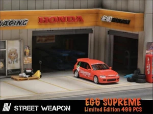 Street Weapon SW 1:64 Scale EG6 SUP Red Diecast Model Car Toys Gift - Picture 1 of 4