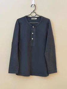 Freenote Cloth 13 Ounce Henley Faded Blue Sz S - Picture 1 of 4