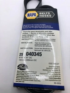 4PK875 25-040345 Belt Gates brand - Picture 1 of 2