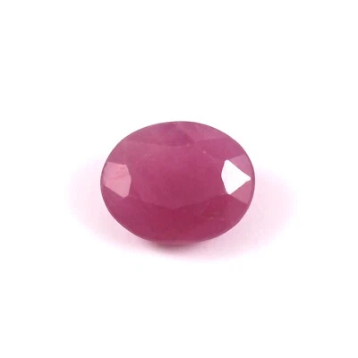 AAA Natural Unheated-Untreated Mozambique Ruby Loose Oval Gemstone Cut 2.80 Ct - Image 1 of 4