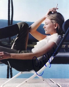 Cate Blanchett Autógrafo Azul Jasmine Autograph Herr El Anillos Robin Hood - Picture 1 of 1