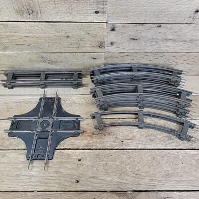 VTG X16 Marx O-Gauge 2-Rail Train Track Crossing 3 Straight 12 Curved - Image 1 of 4