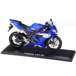 MAISTO 1:12 Yamaha YZF-R1 MOTORCYCLE BIKE MODEL TOY with Base NEW IN BOX UK - Picture 1 of 5