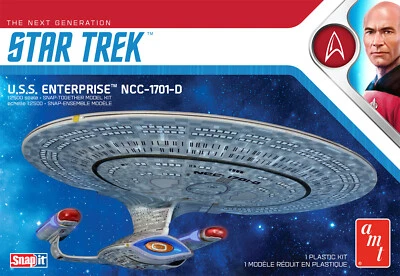 Star Trek U.S.S. Enterprise D (Snap) 2T AMT1126 NCC-1701D 1701 d 10 inches - Image 1 of 3