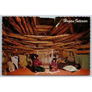 Postcard Vintage Navajo Monument Valley Weave Rug - Picture 1 of 2