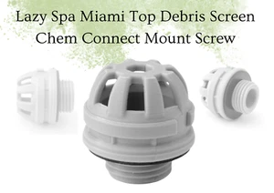 Tornillo de montaje Lazy Spa Miami pantalla de desechos superior Chem Connect - Imagen 1 de 6