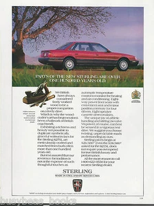 1991 STERLING 827SL advertisement, made by Rover, woodworking tools - Picture 1 of 1