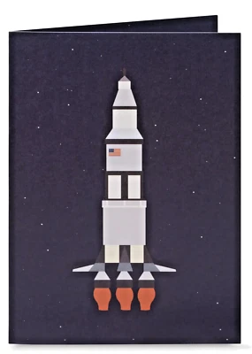12 Boxes of 6 OUT OF THIS WORLD MoMA Cards w Spaceship Rocket in Space PopUp NEW - Image 1 of 4