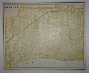 1897 Map of Detroit, Michigan - Picture 1 of 1