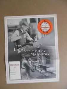 c.1920er Jahre Jas. H. Matthews & Co. Markierwerkzeug Katalog Broschüre Pittsburgh Vintage - Bild 1 von 4