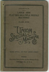 Union Special Machine Large Arm Class 16100 Part List Illustrations Reprint Copy - Picture 1 of 4