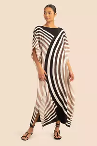 Crepe Silk Kaftan Dress Abaya Maxi Beach Coverups for Women Casual Dresses - Picture 1 of 4