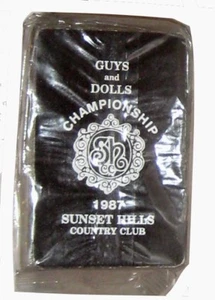 Mazo de cartas de campeonato de golf Sunset Hills 1987 Country Club chicos y muñecas - Imagen 1 de 2