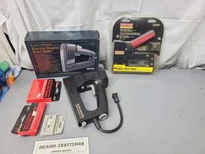 NEW CRAFTSMAN PROFESSIONAL EASY SQUEEZE STAPLE NAIL GUNS, ELECTRIC STAPLER USA - Picture 1 of 14