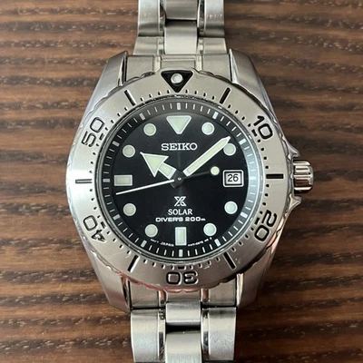 SEIKO Prospex SBDN015 Solar Titânio 39mm Mergulhador 200M - RARO JDM - V147-0AW0 - Imagem 1 de 4
