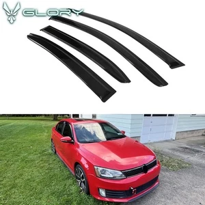 Fits 11-18 Volkswagen Jetta A6 Sedan Acrylic Window Visors Rain Guard Deflector - Picture 1 of 8