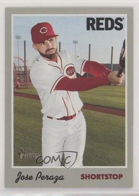 2019 Topps Heritage Jose Peraza #22 - Image 1 of 2