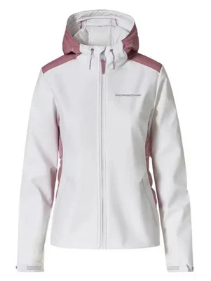 Jaqueta feminina Porsche Taycan tamanho EUA L branca com zíper completo - Imagem 1 de 4