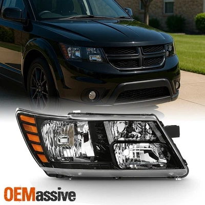 Se adapta a Dodge Journey 2009-2020 negro pasajero faros laterales derecho repuesto Foto 1 de 4