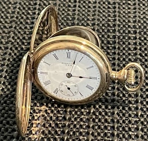 1914 Standard USA Gold Filled Taschenuhr Grade 302 Hunter 20 Jahre Gehäuse 7j 0s - Bild 1 von 17