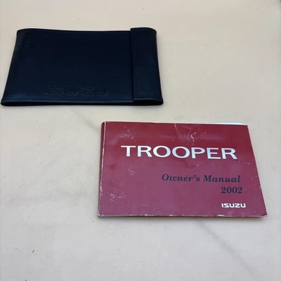 ISUZU 2000 Trooper manual del propietario con estuche Foto 1 de 2