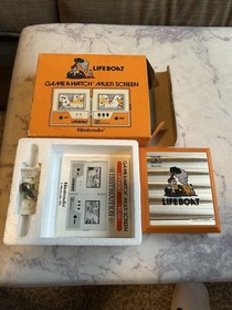 Rare Nintendo Game & Watch : LifeBoat  Complete In Box