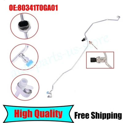 Tubo receptor compresor de línea de aire acondicionado compatible con Honda 2012-2014 CR-V 2,4 L-L4 80341T0GA01  Foto 1 de 4