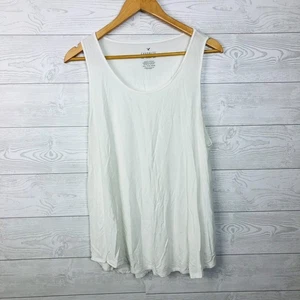 American Eagle Women's Favorite Tank Top Shirt Scoop Neck Solid White Size XXL - Picture 1 of 5