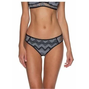 Parte inferior de bikini Becca para mujer Reveal hipster calce negro/blanco mediano precio de venta sugerido por el fabricante 58 USD - Imagen 1 de 4